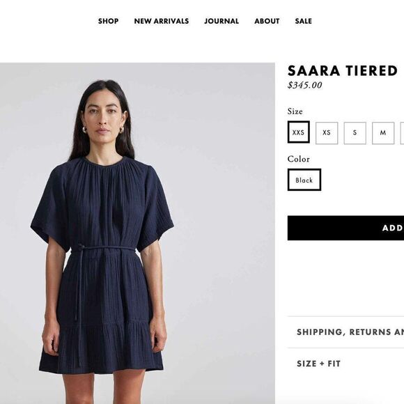 White Flowy Off The Shoulder Dress 100% Organic Cotton Size Small MSRP $475 - Picture 7 of 7